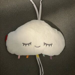 Fisher-Price White Cloud Plush with Rainbow Tags